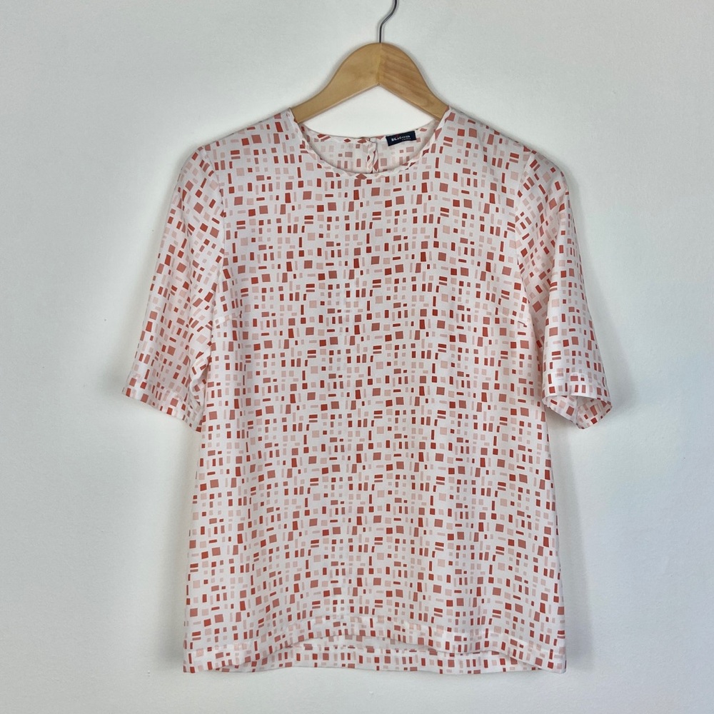 Kiton Cream Silk Top